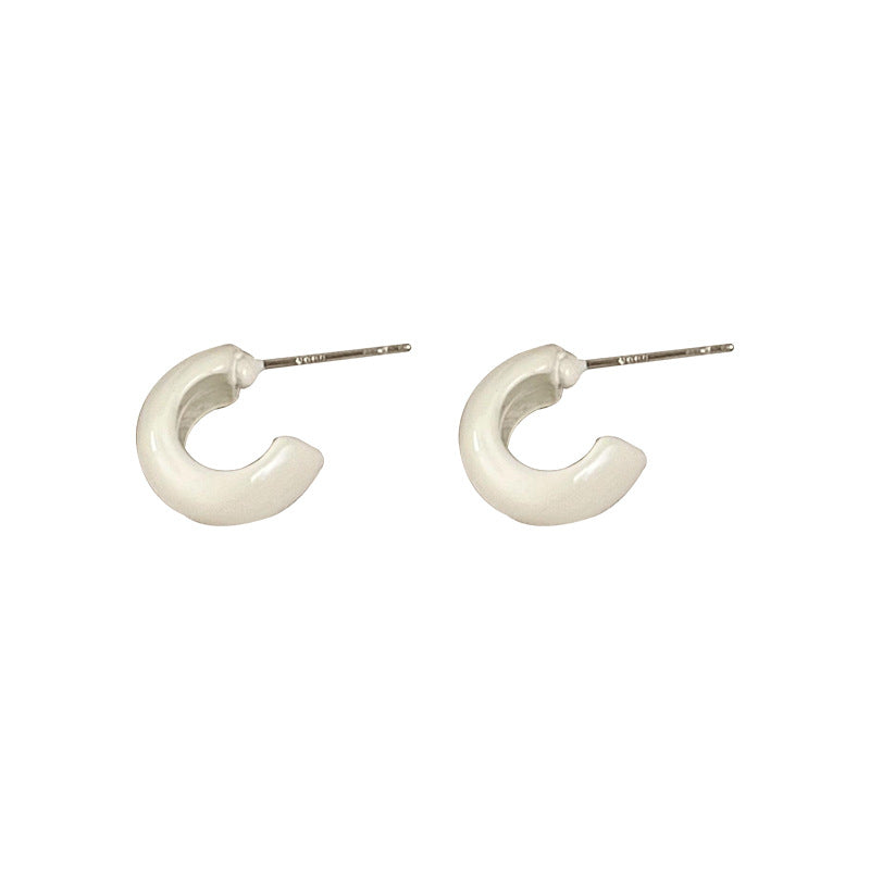 Women's Candy Color Shaped For Simple Elegant Earrings
