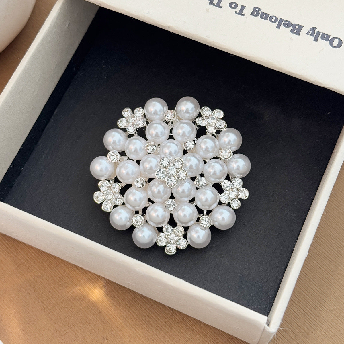 Pearl Large Brooch Pin Collar Sunflower Brooches