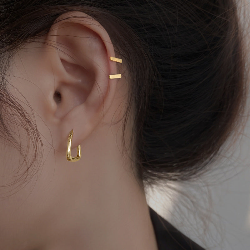 Simple Trendy Cold Korean Style Daily Earrings