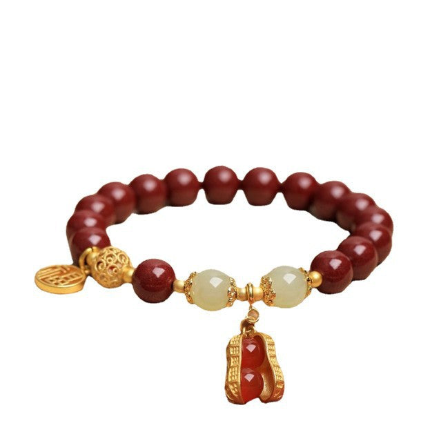 Things Happen Imitation Cinnabar Sterling Sier Bracelet