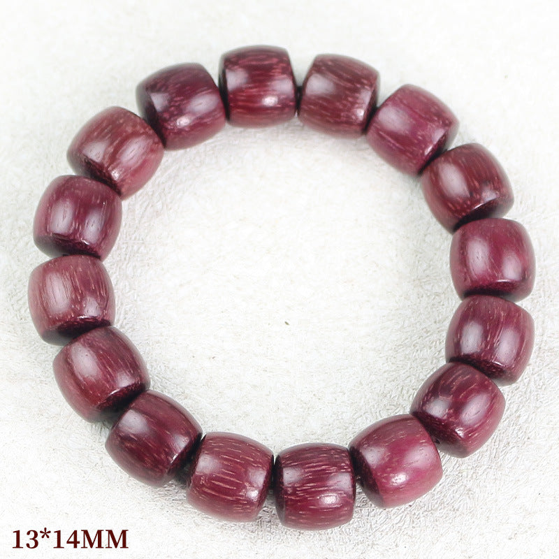 Women's & Men's Violet Buddha Beads Chinese Style Rose Rosewood National Wooden Bracelet