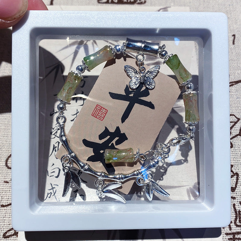 Women's Bamboo Alloy Chinese Style For Girlfriends Pick Bracelets