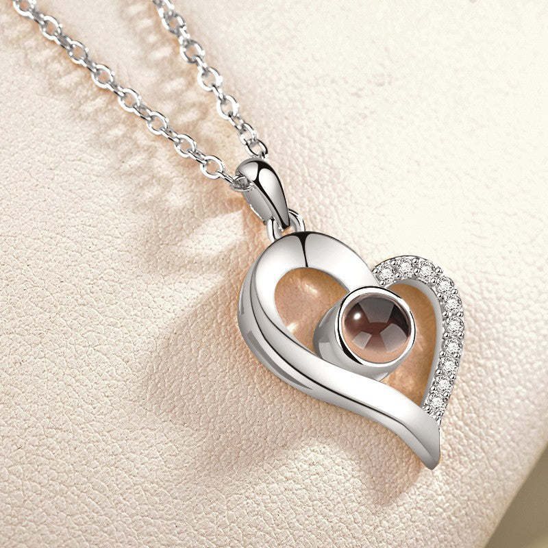 Pure Copper Titanium Steel Chain Love Necklaces