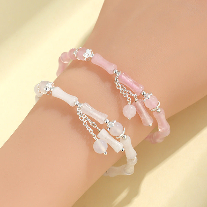 Opal Bamboo Crystal Female Niche High Bracelets
