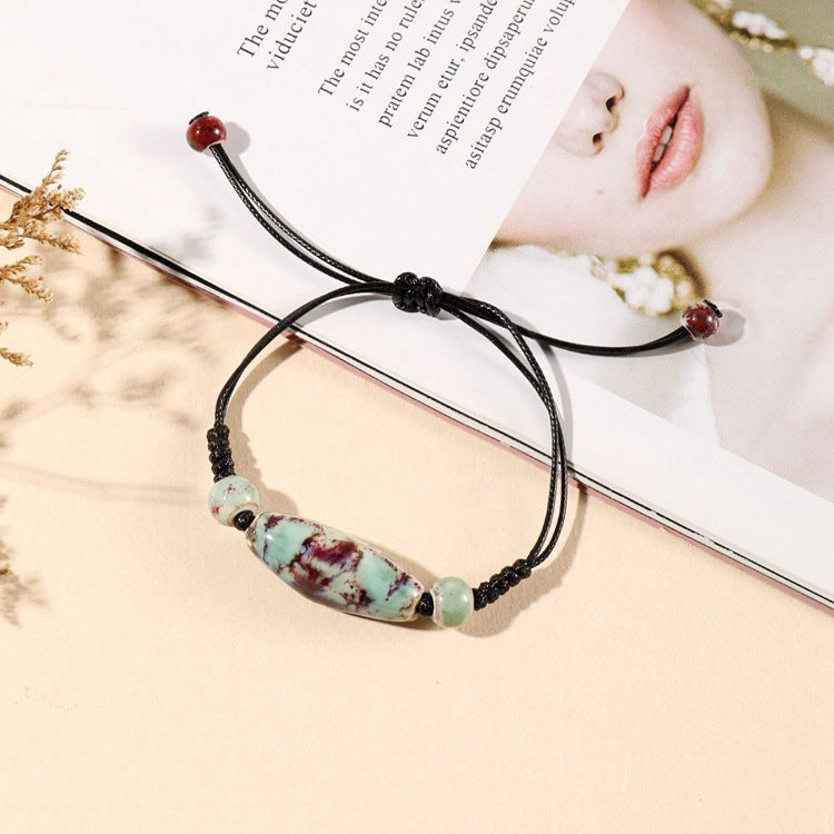 Ornament Woven Female Antique Ethnic Style Bracelets