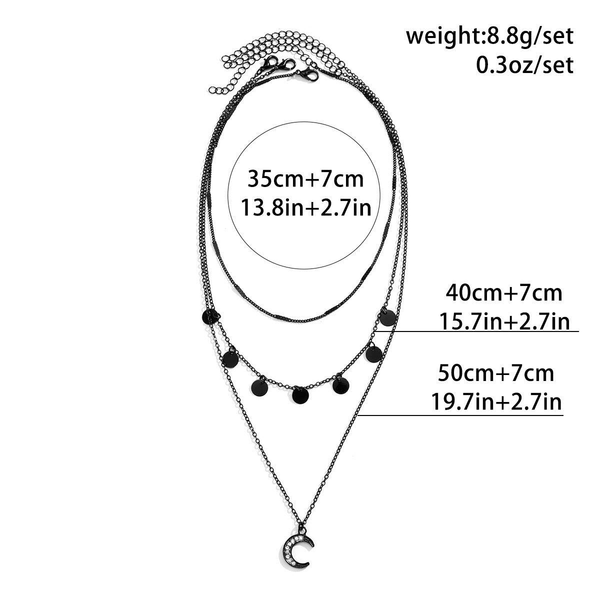 Women's Simple Opening Peach Heart Chain Sweet Cool Dark Necklaces