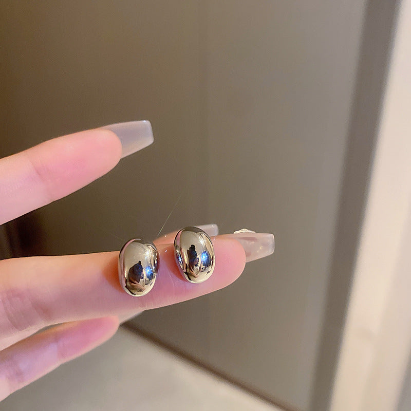 Women's Bean-shaped Trendy Bright Personality Valentine's Day Earrings