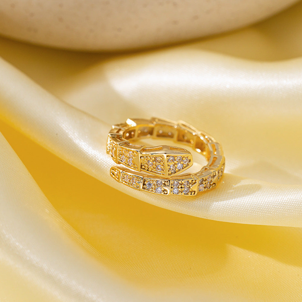 Adjustable Simple Real Gold Electroplated Delicate Super Rings
