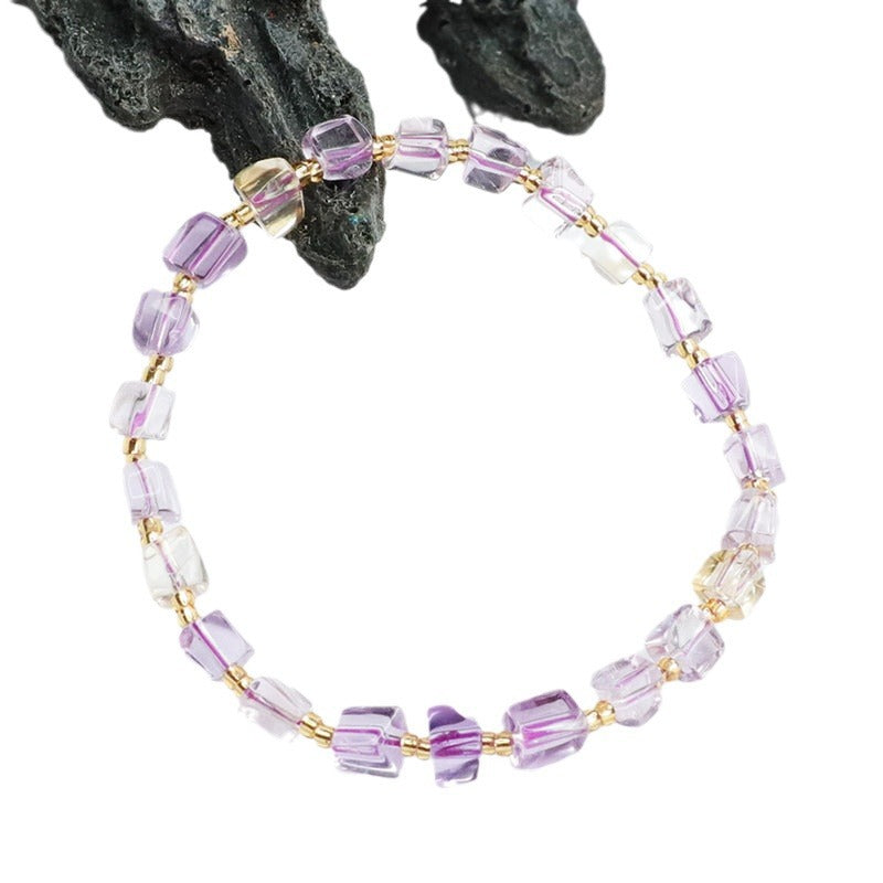 Natural With Rough Stone Female Live Bracelet