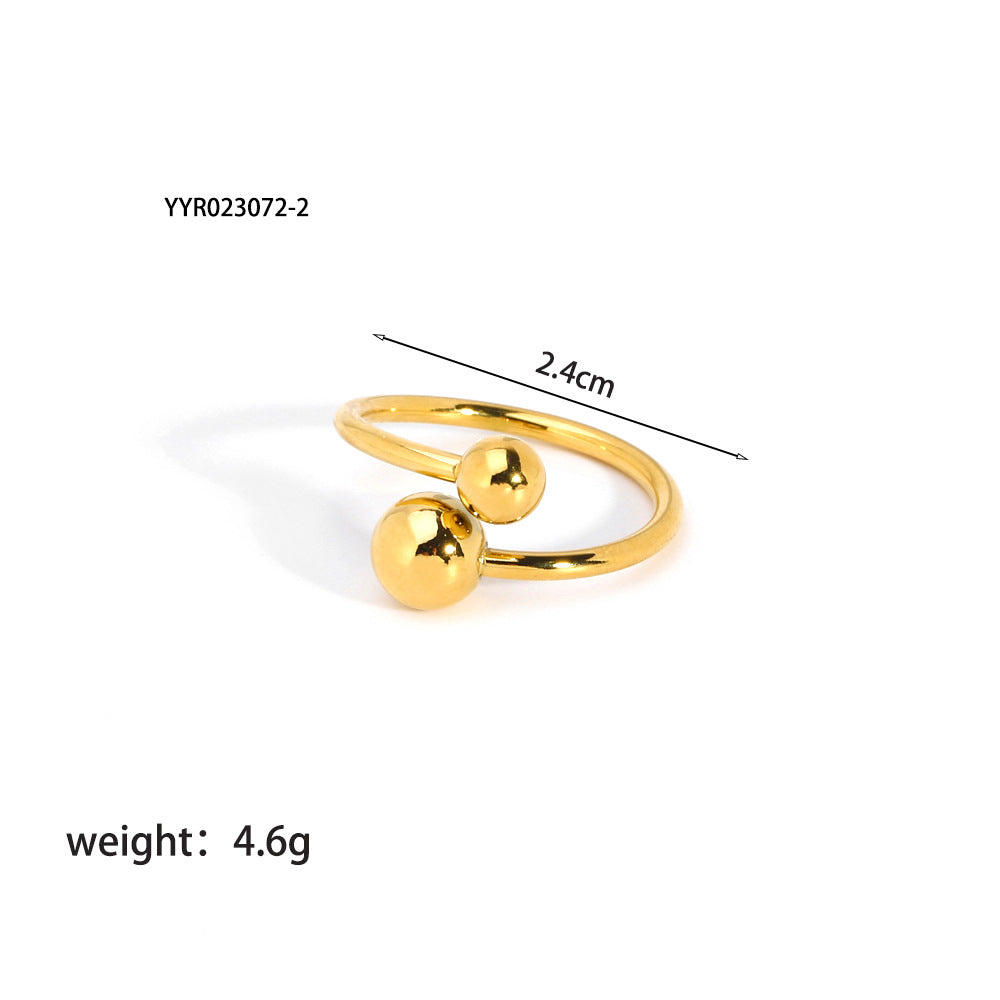 Ornament Female Irregular Personality Temperament Gold-plated Rings
