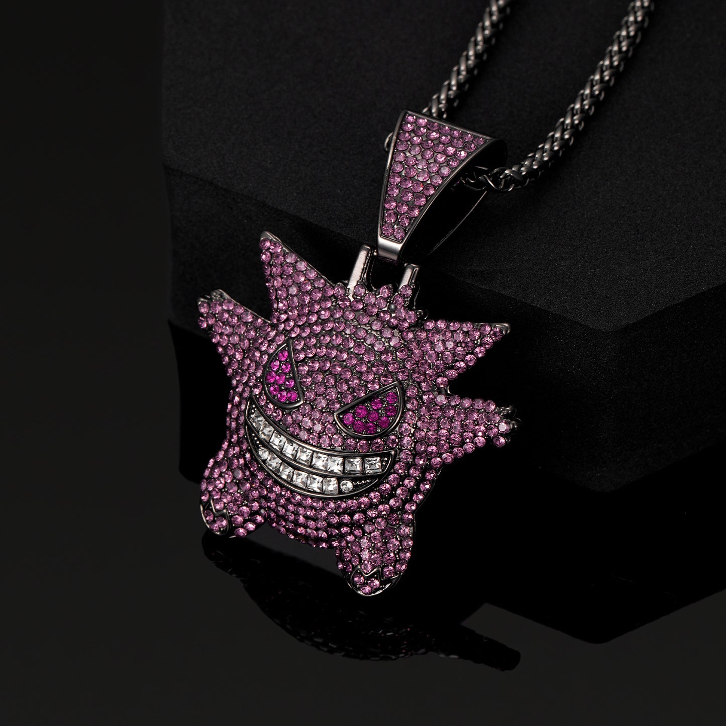 Full Diamond Exaggerated Personalized Cartoon Sweater Necklaces