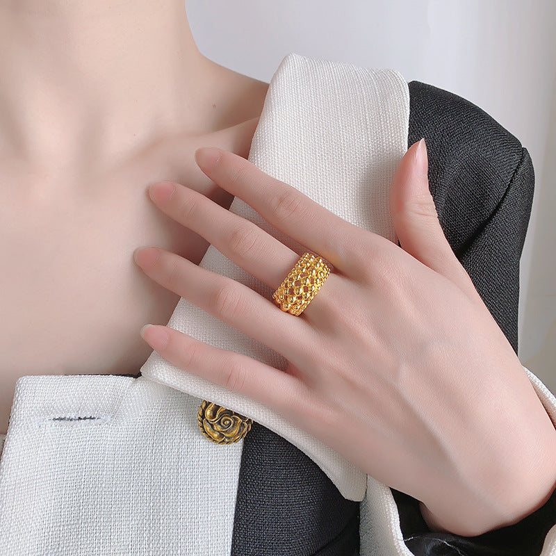 Wind Design Cold Size Ball Gradient Rings