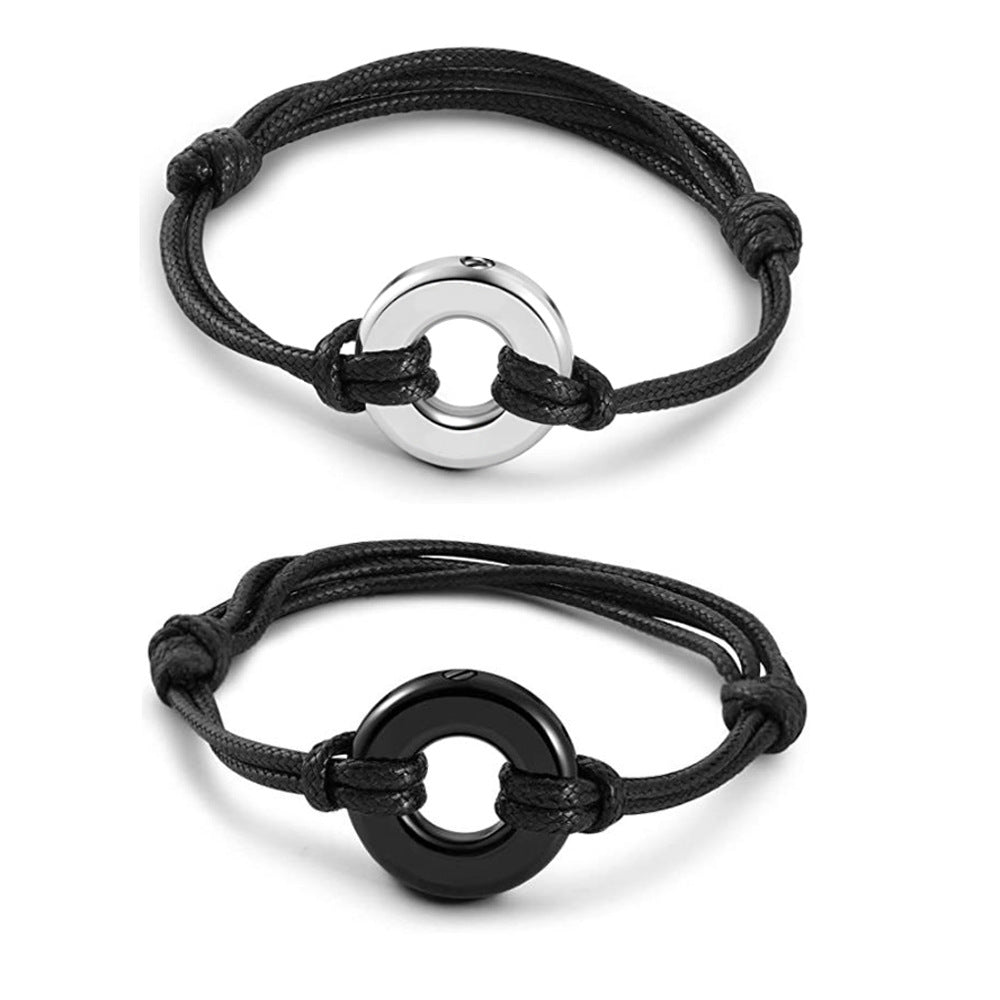 Two Colors Woven Can Open Perfume Bracelets