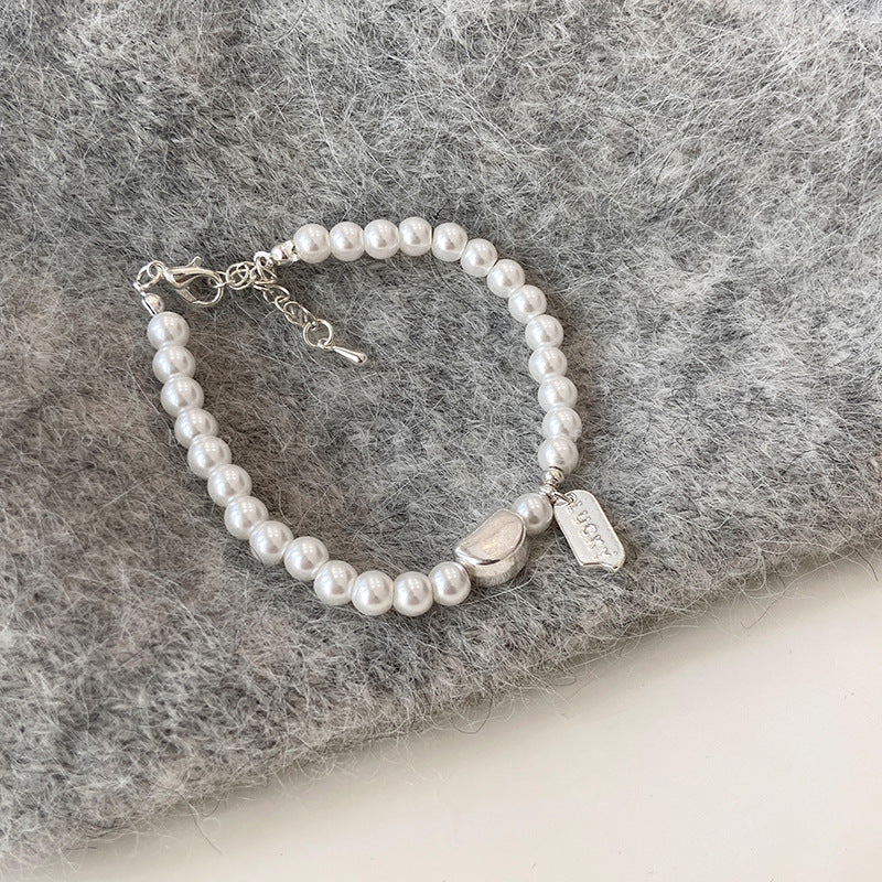 Women's Pieces Of Sier Pearl Twin High-grade Light Bracelets