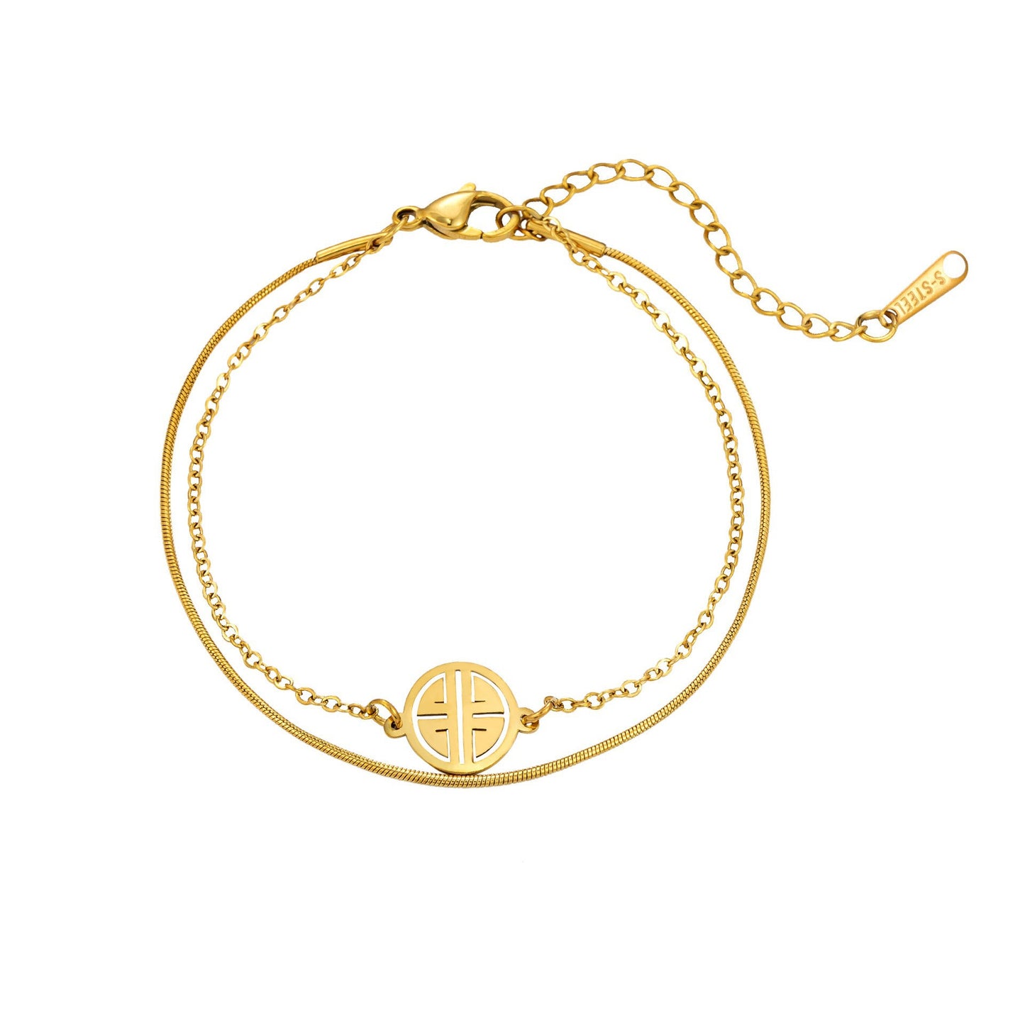 Women's Titanium Steel For Light Luxury Versatile Style Bracelets