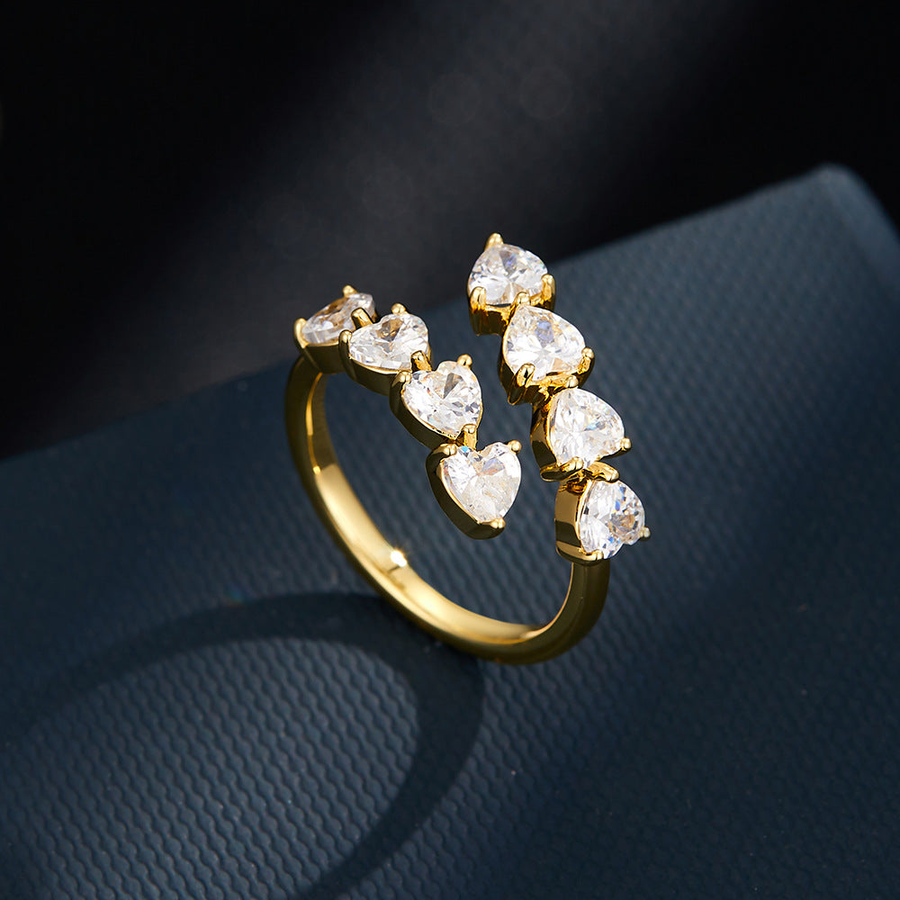 Luxury High-grade Full Zirconium Index Finger Rings