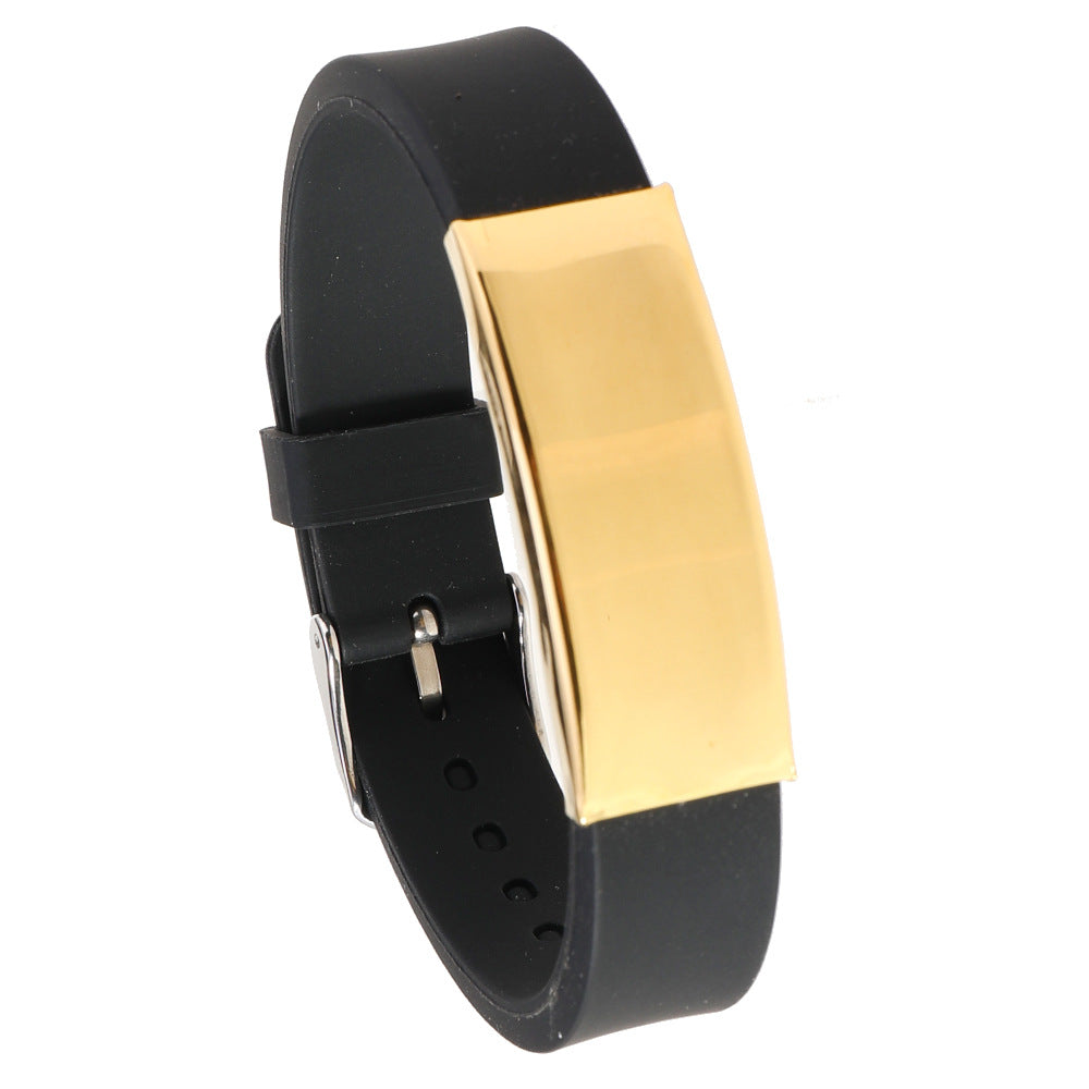 Men's Jewelry Silicone Fashion Strap Simple Lettering Bracelets