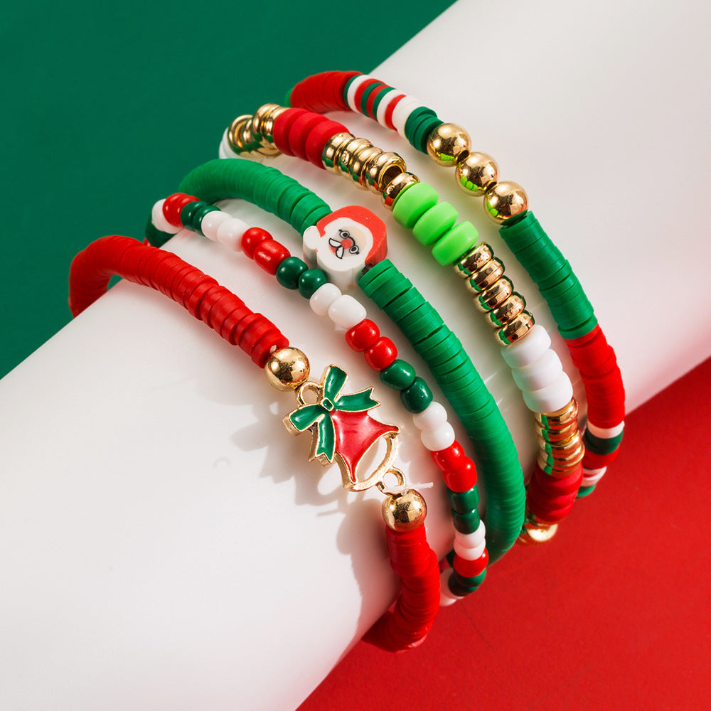 Women's Christmas Suit Alloy Elk Bell Accessories Bracelets