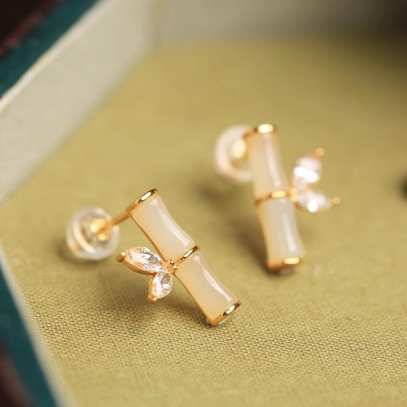 Light Luxury Diamond Female Niche Design Earrings
