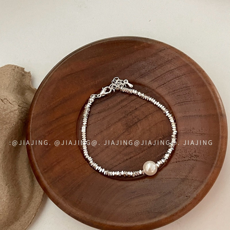 Pieces Of Sier Stitching Pearl High Bracelets