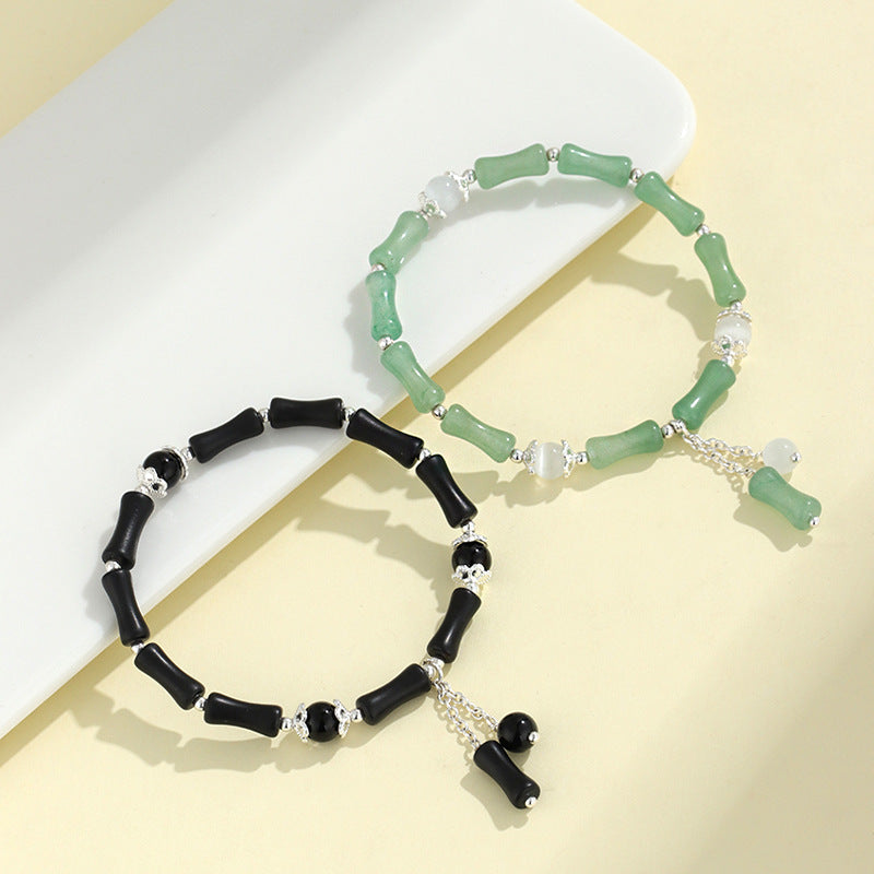 Opal Bamboo Crystal Female Niche High Bracelets