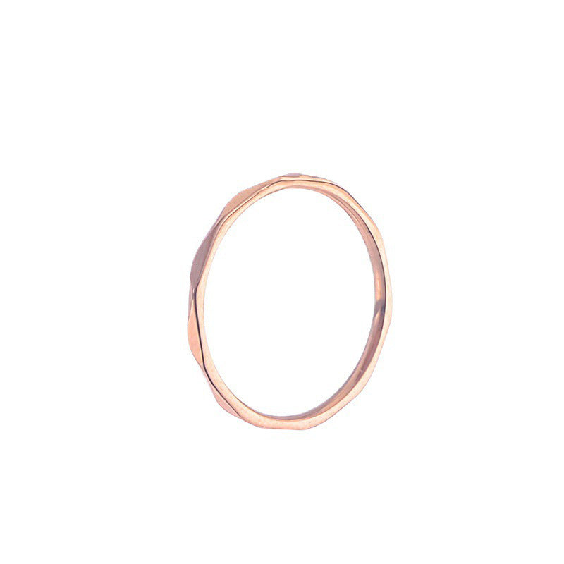 Women's Stainless Steel Design Style Titanium Ornament Rings