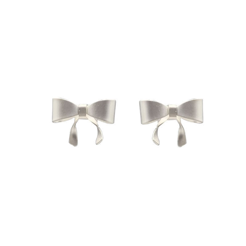 Tiny Bow Trendy Hepburn Style Special Earrings