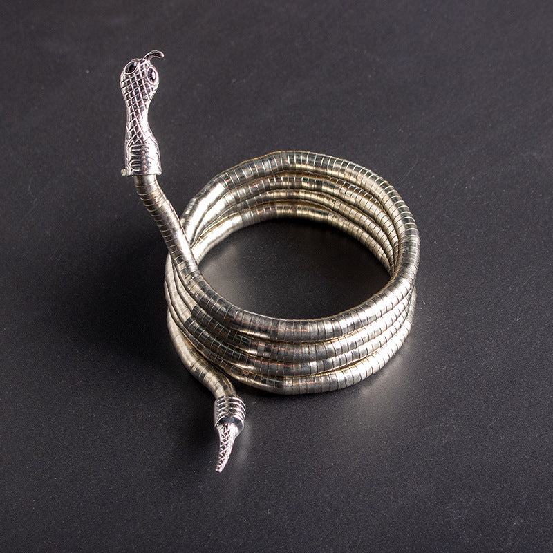 Women's Bendable Snake Adjustable Punk Shaped Gold Bracelets