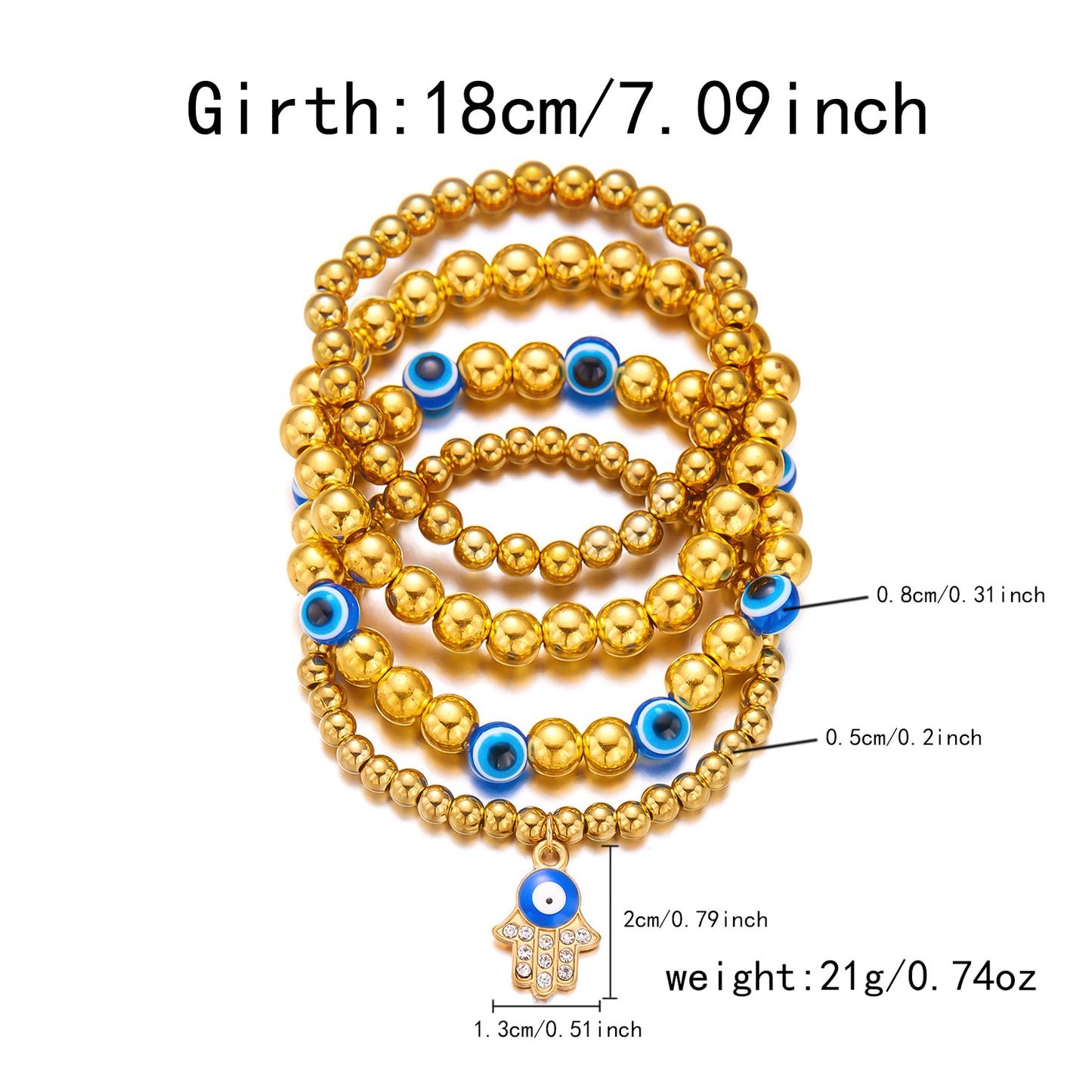 Devil's Eye Handmade Beaded Suit Fashion Bracelets