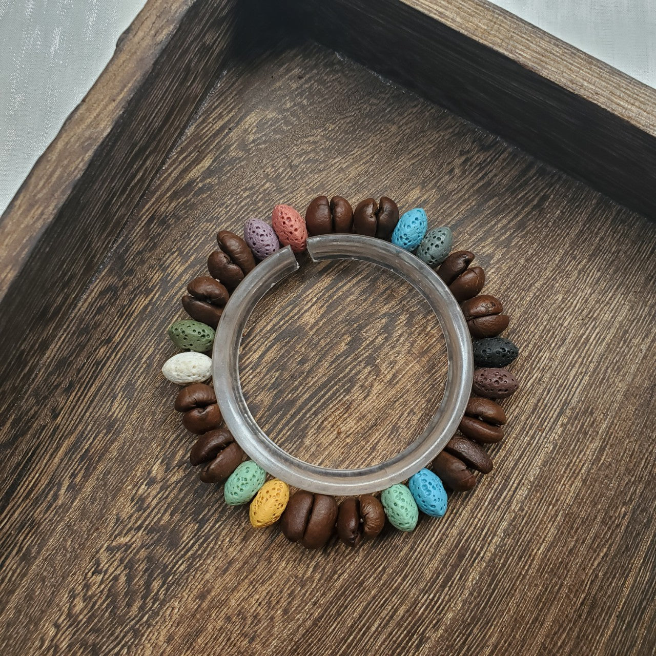 Ebony Kitten Head Passion Fruit Seed Bracelets