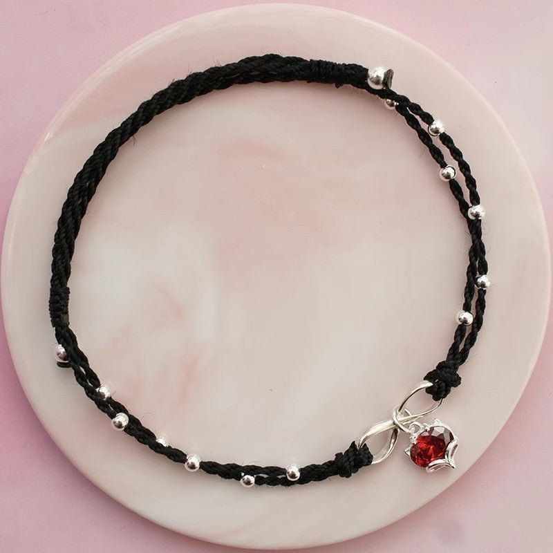 Rope Zircon Foot Chain Fairy Ankle Bracelets