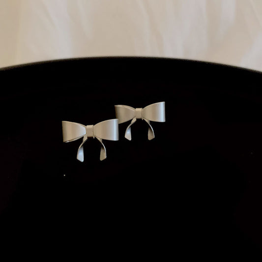 Tiny Bow Trendy Hepburn Style Special Earrings