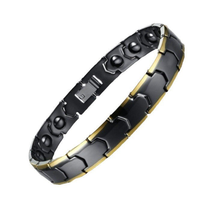 Women's & Men's Stainless Steel Energy Magnetic Titanium Ornament Bracelets