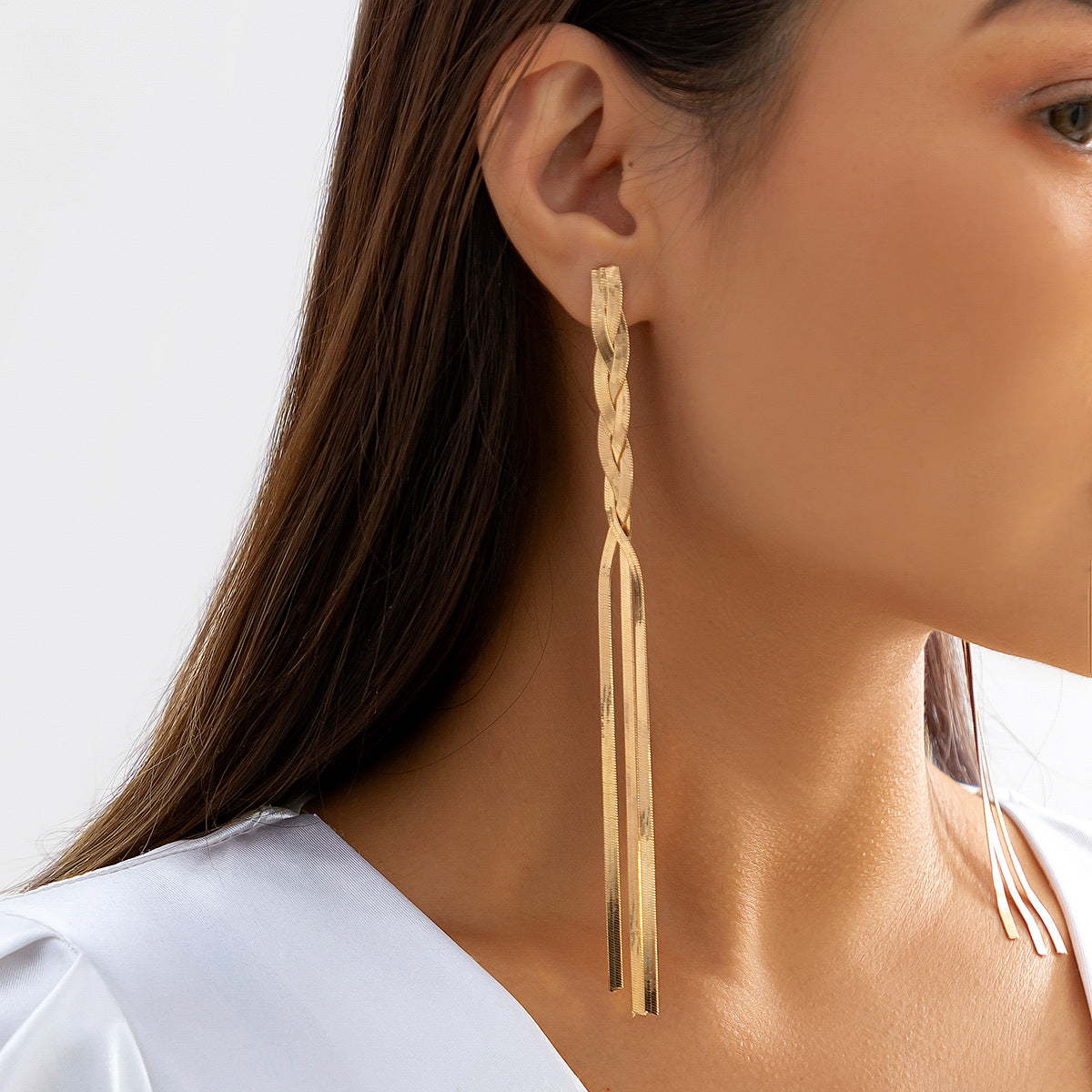 Ornament Hip Hop Metallic Snake Bone Necklaces