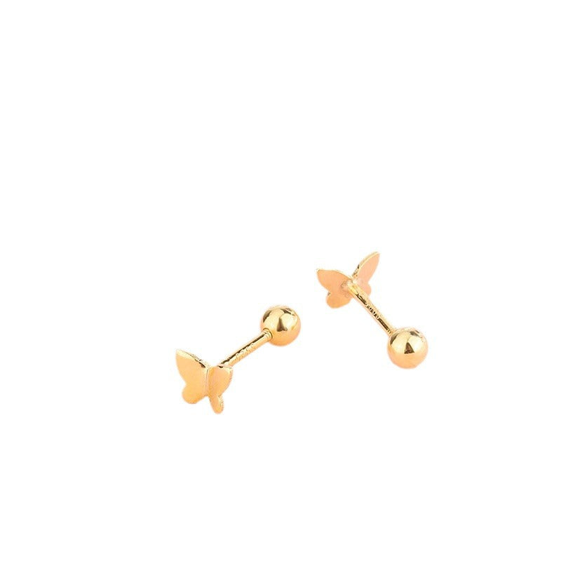 Sier Fashion Tightening Buckle Sleeping No Need To Take Earrings