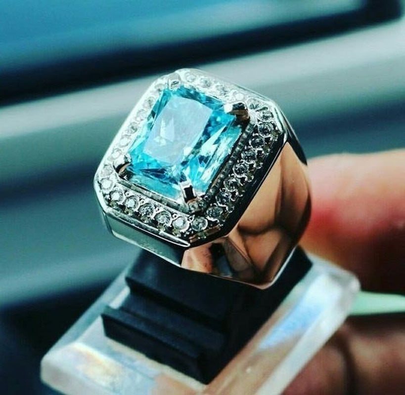 Men's Power Style Personalized Fashion Ornament Sier Rings