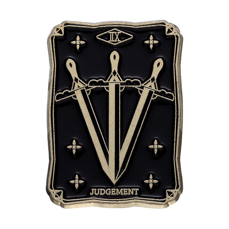 Brooch Bow Arrow Inverted Man Black Brooches