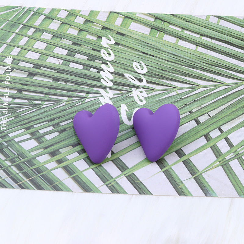 Women's Story Yellow Heart Shaped Valentine's Day Earrings