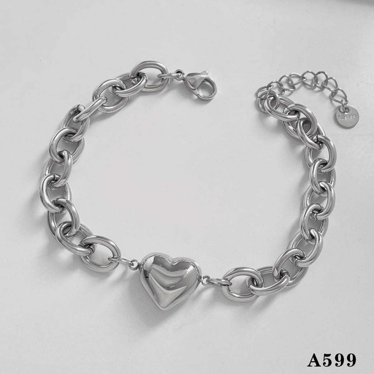 Natural Freshwater Pearl Heart Zircon Suit Creative Bracelets