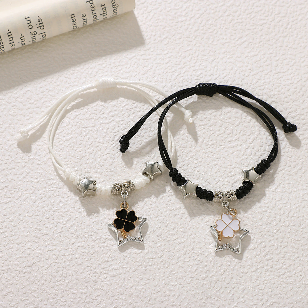 Women's & Men's Woven Couple Pair Female Friends Sisters Bracelets