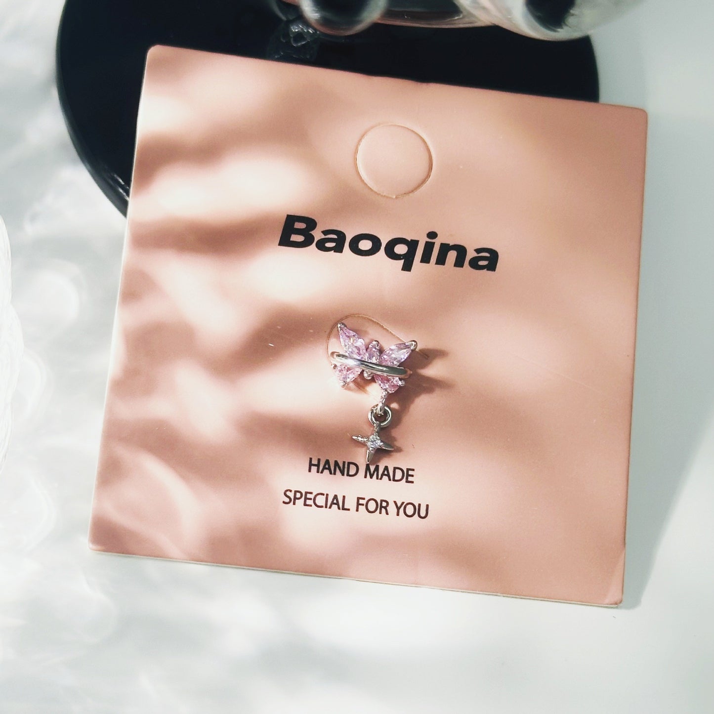 Titanium Steel Niche Super Flash Ear Bone Pin Small Earrings