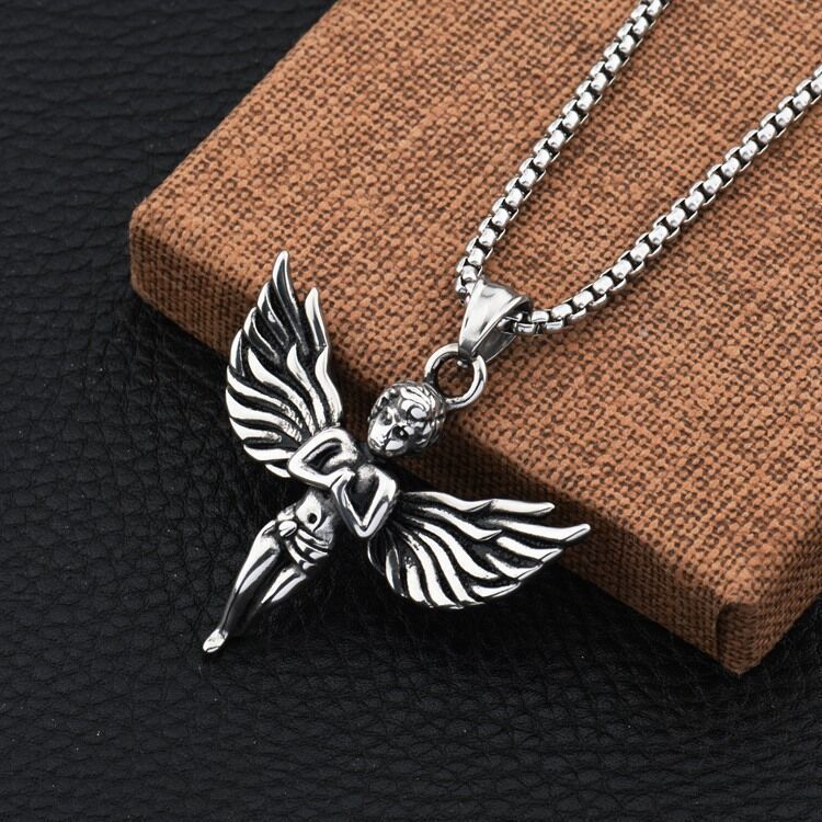Titanium Steel Long Sweater Stainless Hip Hop Necklaces