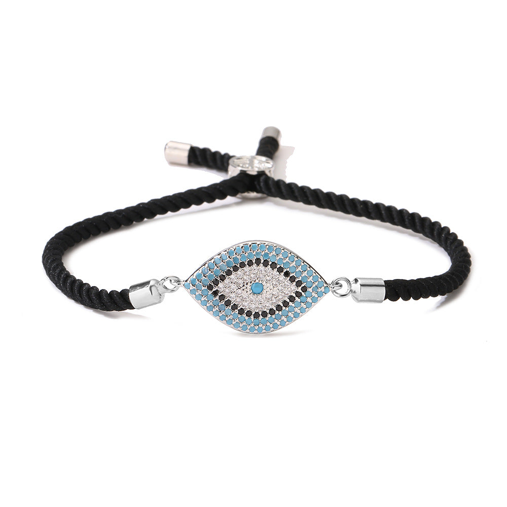Australian Bronze Gold Plated Zircon Devil's Eye Female Bracelets