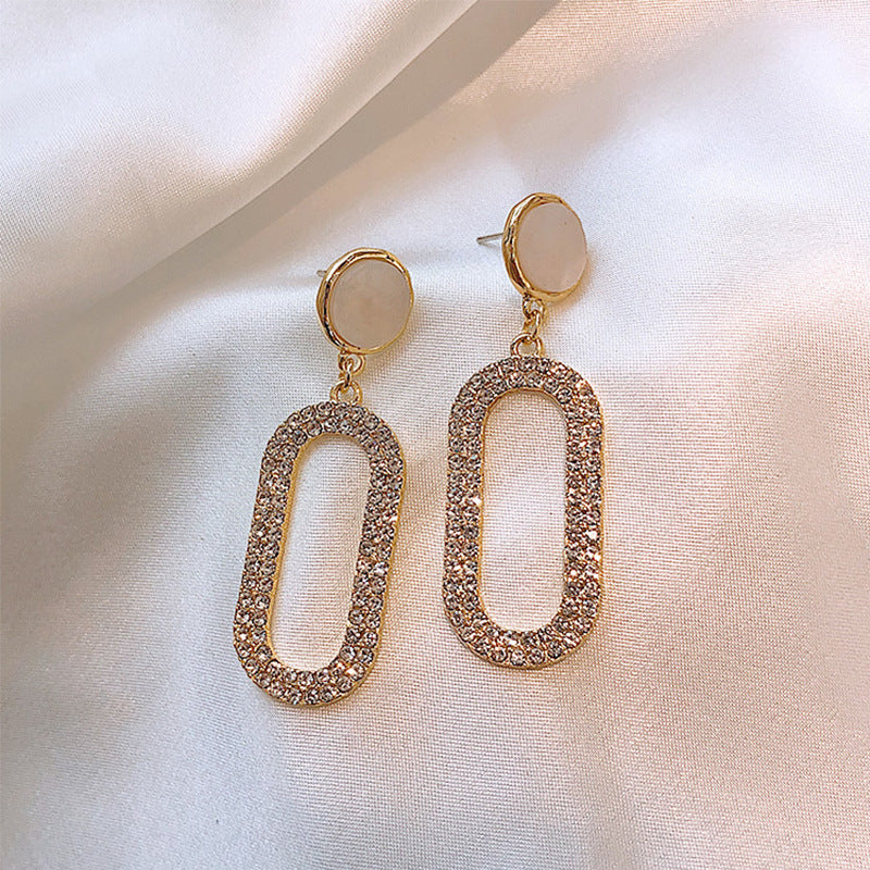 Women's Luxury High-grade Sier Needle Simple Elegance Earrings
