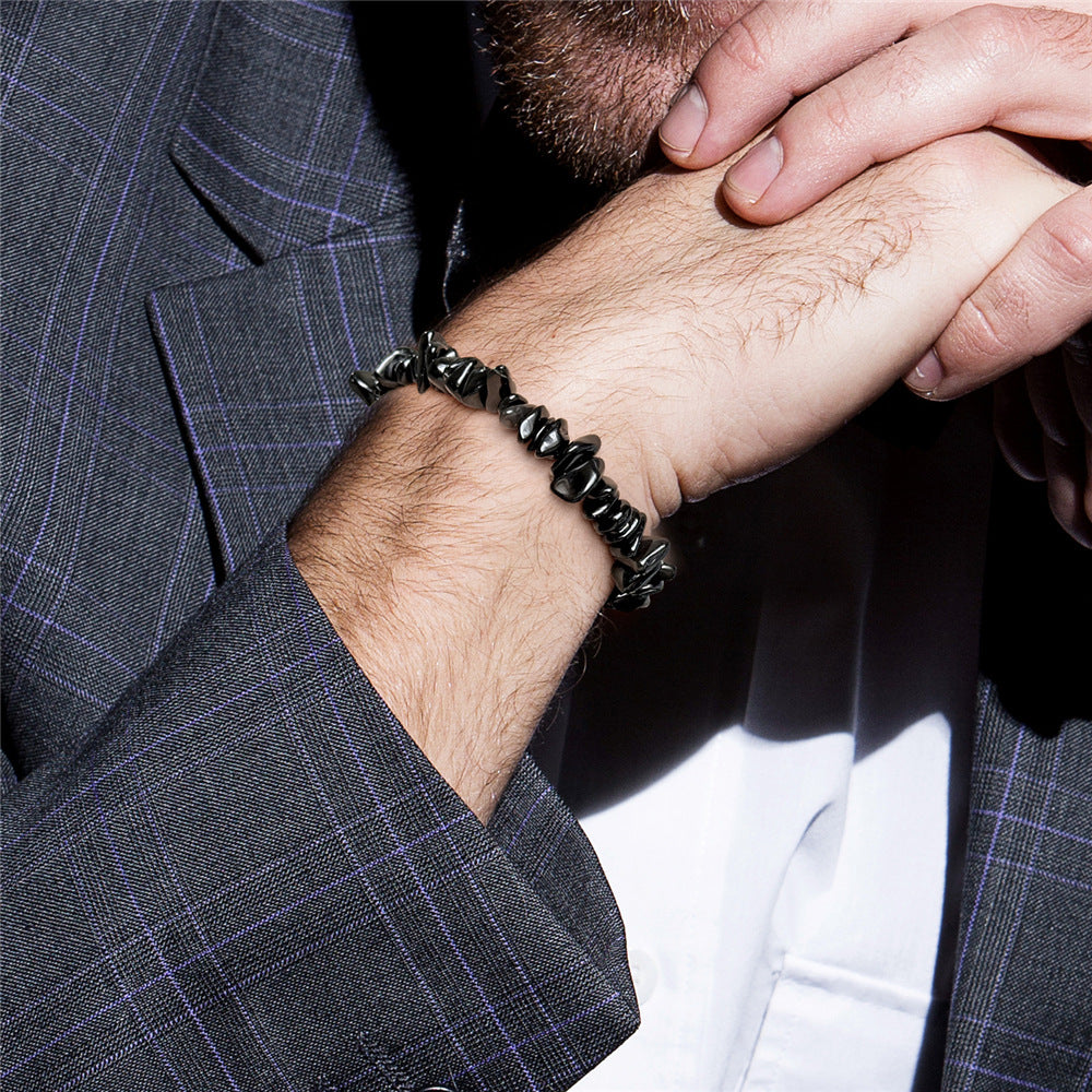 Gravel Beads Stone Vintage Business Cardboard Bracelets