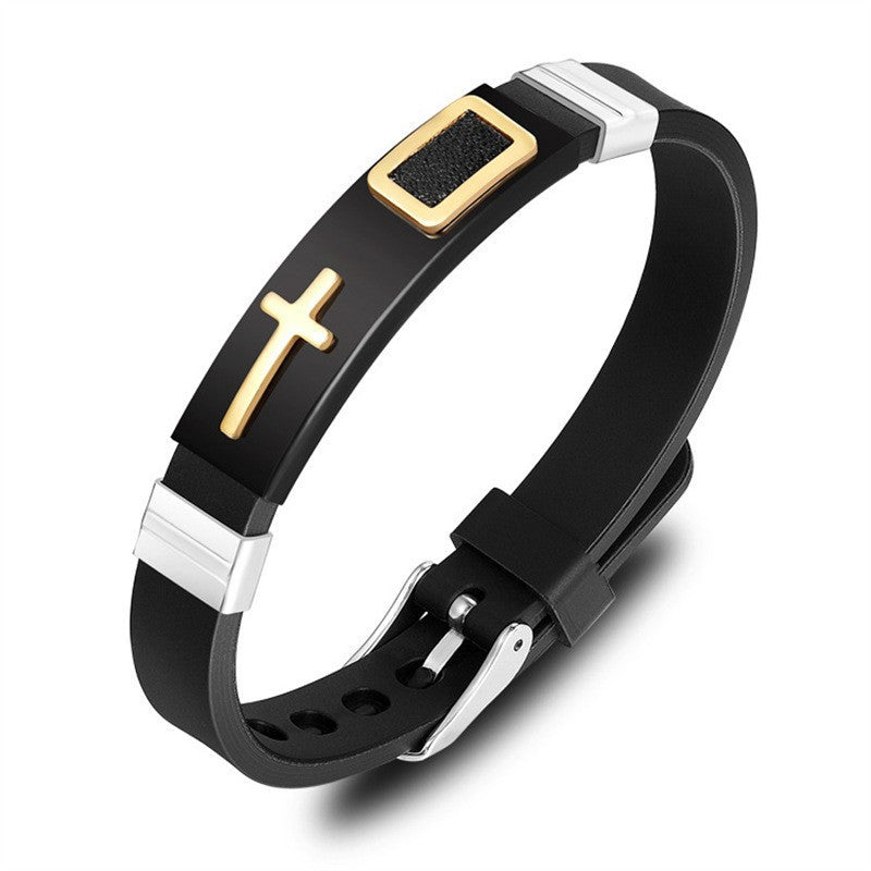 Religious Cross Adjustable Mesh Band Popular Bracelets