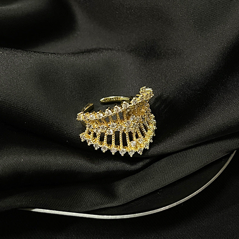 Women's Light Luxury High-grade Open Antique Retro Rings