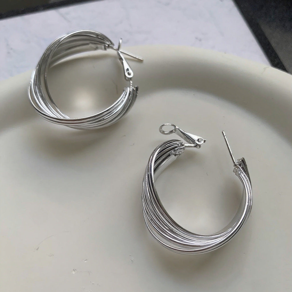 Women's Luxury Gold Fashionable High Sense Ear Rings