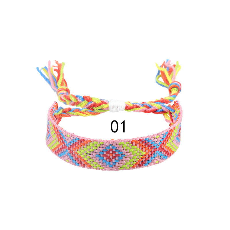 Nepal Ethnic Style Woven Wrist Strap Bracelets