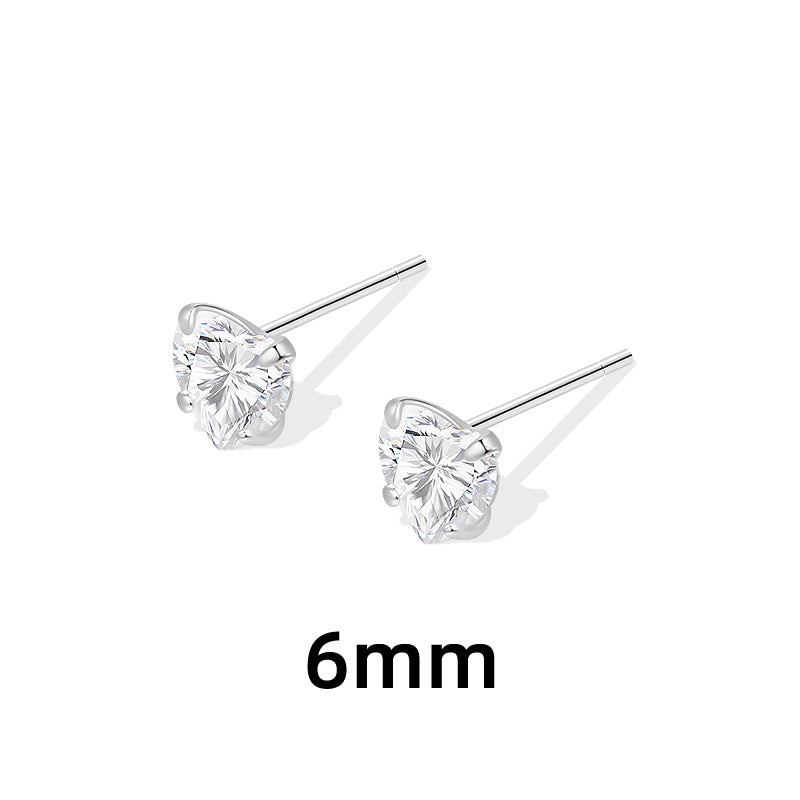 Love Heart Design Exquisite Twin Heart-shaped Earrings